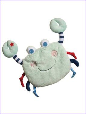 Douglas Baby Sshlumpies Turquoise Crab Security Blanket Lovey Plush New w/ Tag